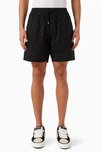 MA Paisley Palm Shorts in Cotton