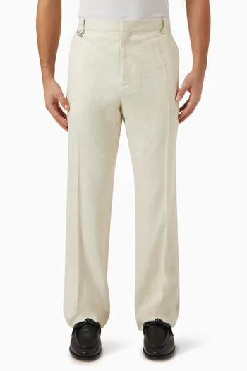 Le Pantalon Melo Straight Pants in Wool