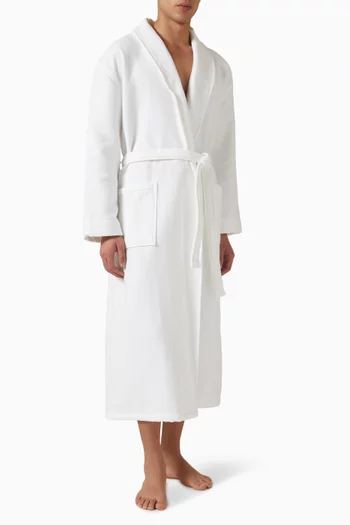 روب بوجهين قطن عضوي متشابك للجنسين