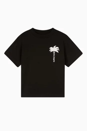 Palm Print T-Shirt in Cotton
