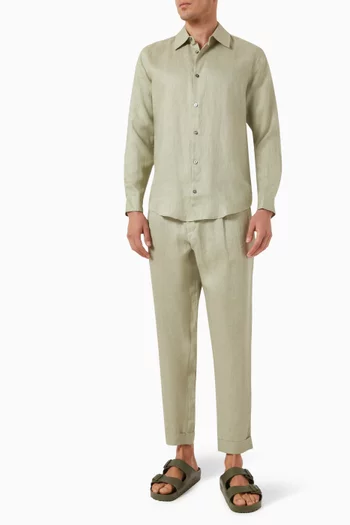 Long-sleeve Shirt in Linen