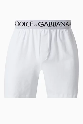 Logo Boxer Shorts in Cotton