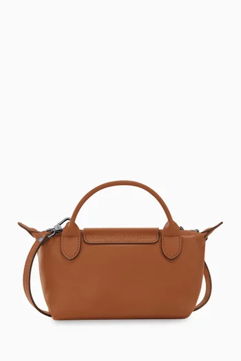 Mini Le Pliage Xtra Handbag in Leather