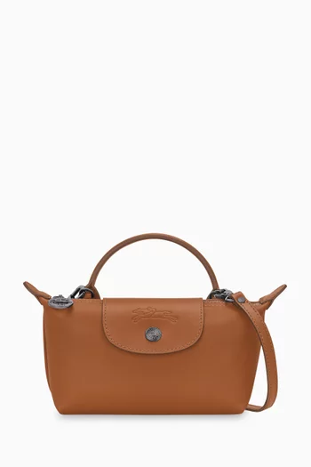Mini Le Pliage Xtra Handbag in Leather