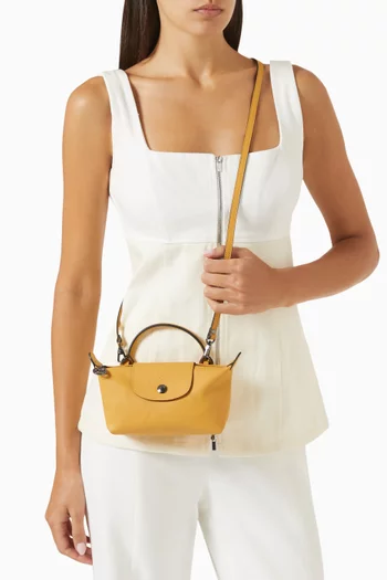 XS Xtra Le Pliage Handbag in Leather