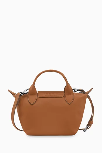Mini Le Pliage Xtra Handbag in Leather
