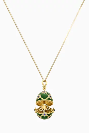 x 007 Special Edition Enamel Octopussy Egg Surprise Locket in 18kt Yellow Gold