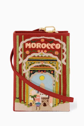 Morocco Embroidered Book Clutch