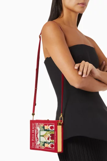 The Red House Book Clutch in Silk & Felt