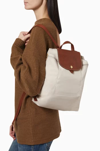 حقيبة ظهر متوسطة بالتصميم الأصلي قنب من مجموعة لو بلياج