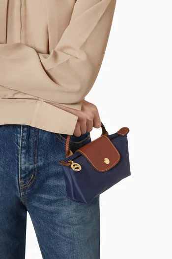 Mini Le Pliage Original Clutch in Canvas