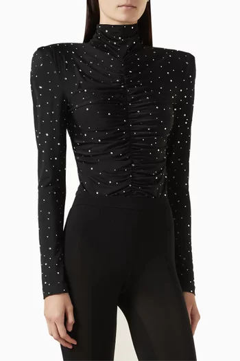 Astrea Crystal-embellished Bodysuit