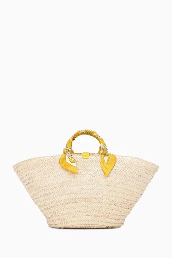 Large Kendra Tote Bag in Raffia