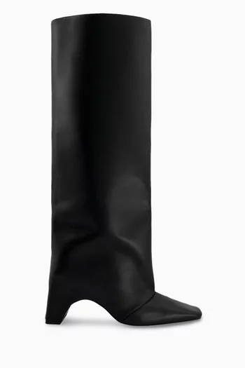 Bridge 90 Knee Boots in Leather