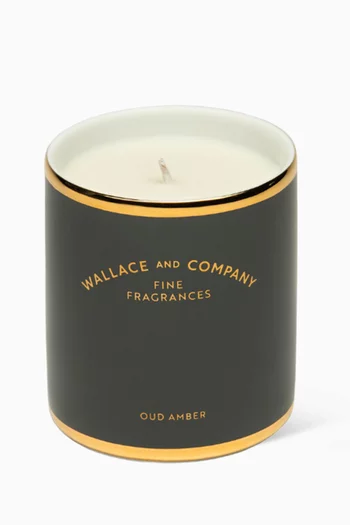 Oud Amber Porcelain Candle, 300ml