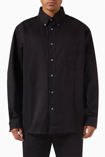 Button-up Overshirt in Cotton-twill