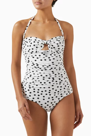 Polka Dot One-piece Swimsuit
