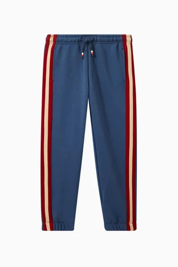 Monotype Contrast Stripe Sweatpants in Cotton-blend