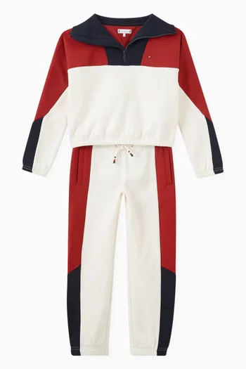 Colour-block Sweatpants in Cotton-fleece