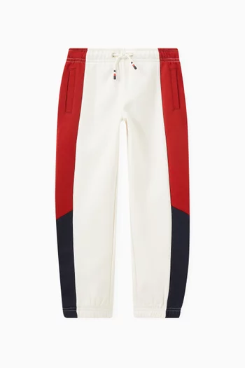 Colour-block Sweatpants in Cotton-fleece