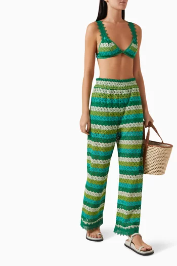 Tambora Knit Pants in Guipure-fabric