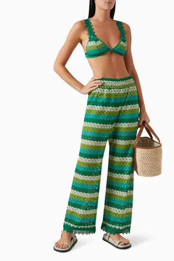 Taganga Knit Crop Top in Guipure-fabric