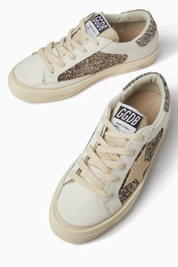 May with Double Quarter Sneakers in Leather