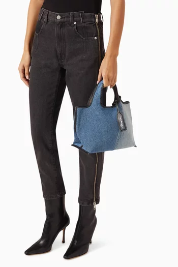 Mini Market Tote Bag in Denim