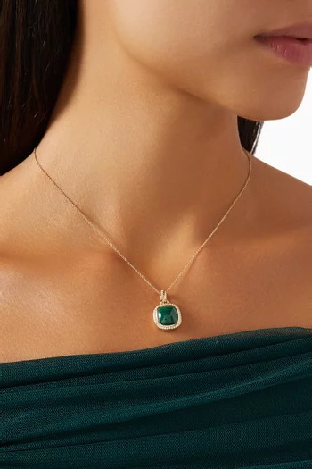 Albion® Diamond Enhancer in Malachite & 18kt Yellow gold