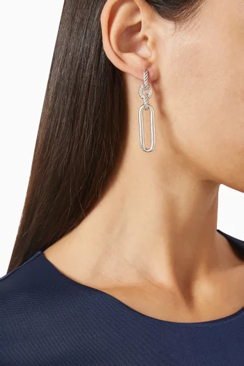 Lexington Double-link Earrings in Sterling Silver
