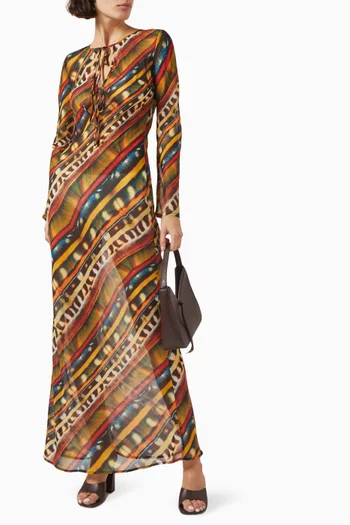 Magy Printed Maxi Dress