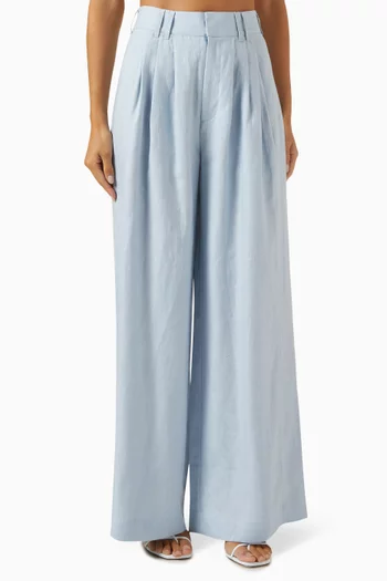 Parker Wide-leg Pants in Linen