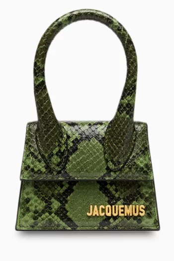 Le Chiquito MiniTote Bag in Snake Embossed Leather