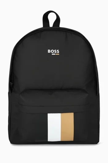 Logo Adjustable-strap Backpack