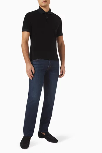 Knit Polo Shirt in Cotton