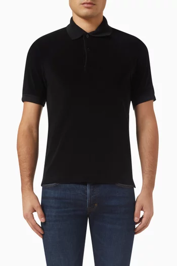 Knit Polo Shirt in Cotton