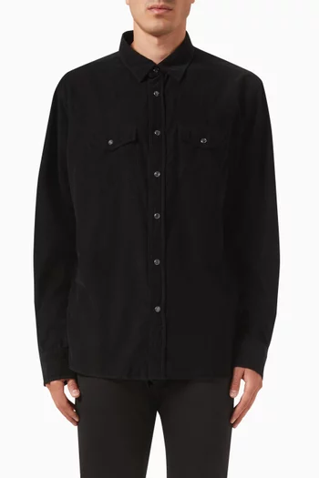 Western Shirt in Baby Cord