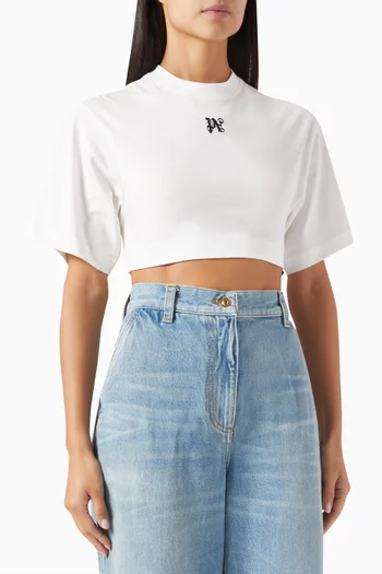 Tie-up Crop Top in Cotton