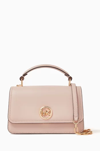 Small Delancey Crossbody Satchel Bag in Leather