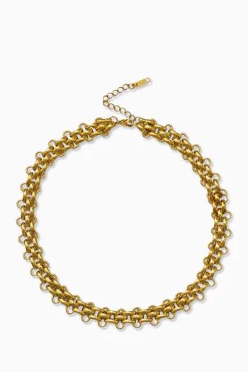Clara Chunky Necklace in 18kt Gold-plated Stainless Steel