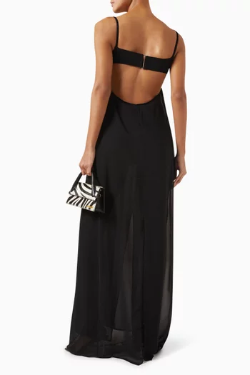 La Robe Peplo Maxi Dress in Muslin