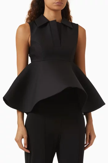 Le Haut Spalla Top in Cotton Blend