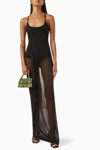 La Robe Maille Nodo Maxi Dress