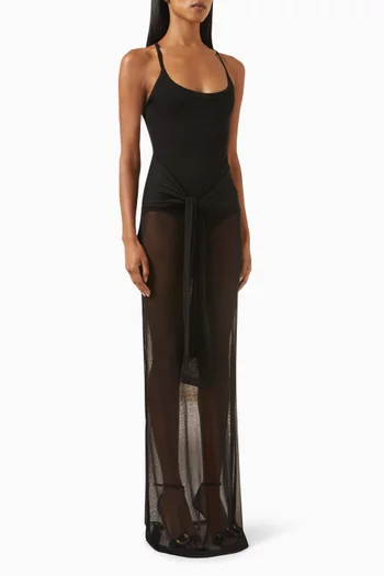 La Robe Maille Nodo Maxi Dress