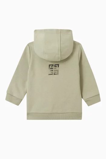 Camouflage Zip Hoodie in Cotton-blend