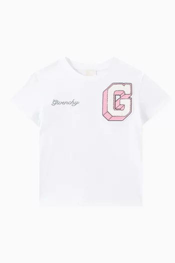 Logo Patch T-shirt in Cotton
