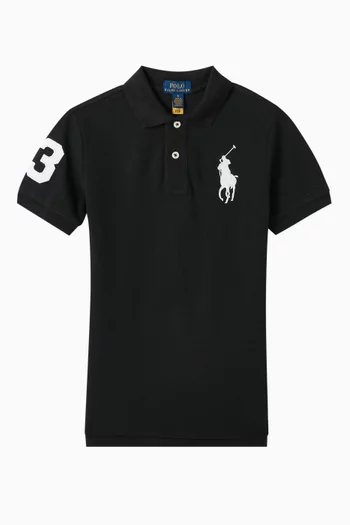 Pony Polo Shirt in Cotton-mesh