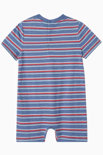 Striped Romper in Cotton-jersey