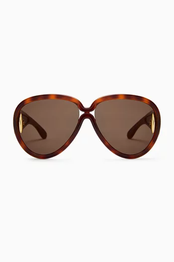 نظارة شمسية إيبيزا بإطار بايلوت أسيتات لويفي × بولا