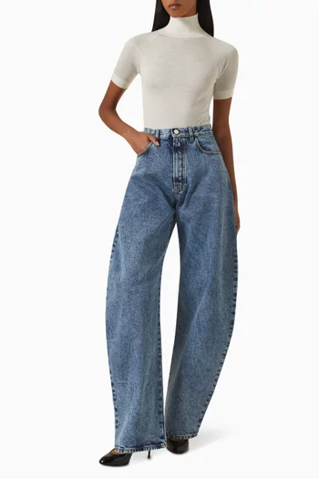 Short-sleeve Bodysuit in Merino Wool